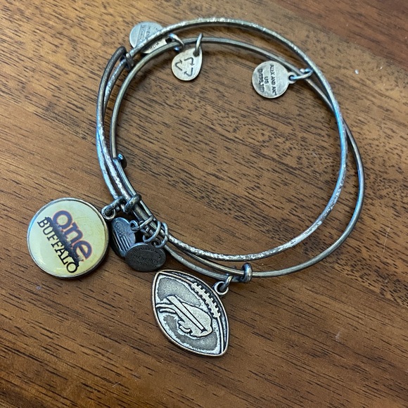 Alex and Ani Gold and Silver Charm Bracelets - Picture 1 of 4